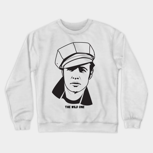 Marlon Brando - The Wild One Crewneck Sweatshirt by equiliser